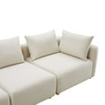 thumbnail image 5 of Hangover Cream Performance Linen 4-Piece Modular Sectional, 5 of 7