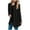 Black, variant on Wancir Women's Casual Long Sleeve Draped Open Front Knit Long Cardigan Sweater Outwear Coats