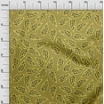 thumbnail image 3 of oneOone Cotton Silk Olive Green Fabric Leaves Fabric For Sewing Printed Craft Fabric By The Yard 42 Inch Wide, 3 of 6