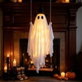 thumbnail image 6 of LOWLHOME 6 FT Halloween Hanging Swing Ghost Decor, Spooky Halloween Ghost Decor Outdoor, LED Lights & Remote Control and Rope Adjustable, Halloween Decor for Tree Porch Yard, 6 of 8
