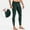 Green, variant on Oplxuo Men's Winter Fleece Lined Leggings with Side Pocket - High Waisted Warm Thermal Yoga Pants Cycling Running Tights