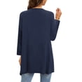 thumbnail image 4 of Dyegold Lightweight Cardigans For Women Fall Fashion 3/4 Sleeves Thin Jackets Casual Open Front High Low Hem Kimono Cardigan, 4 of 6