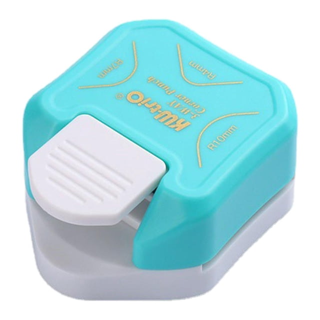 Abbracc Paper Corner Rounder Punch, 4mm 7mm 10mm Round for Paper Scrapbook Pictures Blue
