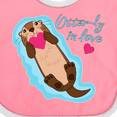 thumbnail image 4 of Inktastic Otter-ly in Love-otter with Heart Boys or Girls Baby Bib, 4 of 4