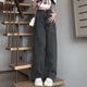 thumbnail image 1 of Pantalones vaqueros Vintage de pierna ancha para mujer, pantalón de cintura alta, negro, gris, Retro, azul claro, Azul, Rosa, 1 of 5