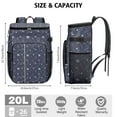 thumbnail image 3 of Celestial Moon and Stars Cooler Backpack, Space Exploration Design, Leakproof and Insulated for All-Day Outdoor Use, 3 of 6