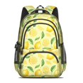 thumbnail image 2 of Lemon and Slice Yellow Pattern Backpack for School, Cute School Bag with Adjustable Shoulder Straps and Padded Back, 16.9"x12.6"x5.9", 2 of 5