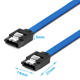 thumbnail image 3 of Cable SATA III, 1 pieza 6Gbps Straight HDD SDD Cable de datos con bloqueo de 40 cm para SATA HDD SSD CD Driver CD Writer Zhivalor 2035546-1, 3 of 8