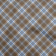 thumbnail image 1 of oneOone Cotton Poplin Twill Brown Fabric Checks Dress Material Fabric Print Fabric By The Yard 56 Inch Wide, 1 of 4