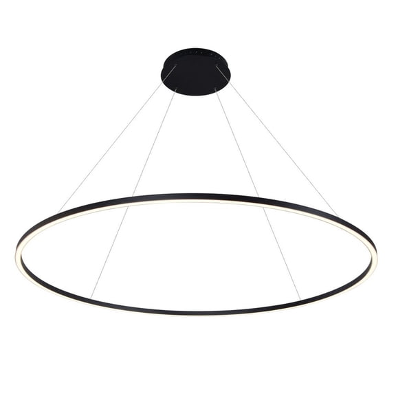 VONN Tania 60" Adjustable ETL Certified Integrated LED Chandelier in Black