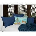 thumbnail image 3 of Carolines Treasures CK3512PW1216 Akita Christmas Tree Canvas Fabric Decorative Pillow, 12H x16W, multicolor, 3 of 4
