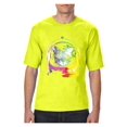 thumbnail image 1 of "Mens and Big Mens Space Cat T-Shirt, up to size 3XLT", 1 of 5