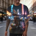 thumbnail image 1 of Ceisia Men's Loose Fit Short Sleeve T-Shirt Faith Easter Themed Print Spring Summer Shirt Gift, 1 of 6