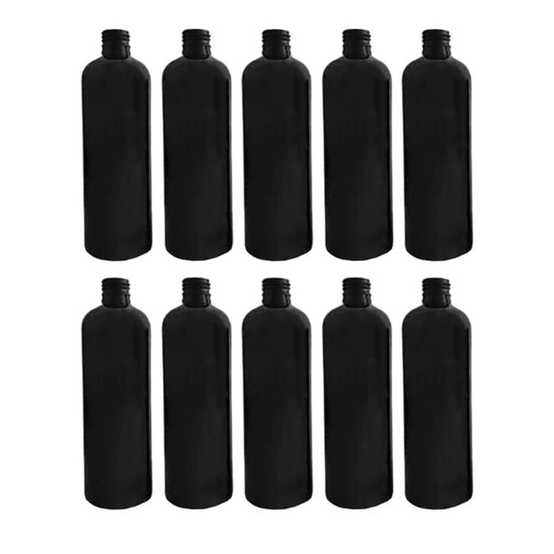 Envases de Plástico Chico Jeffer-B125 10 Pzs 125ml PET Tapa DiscTop Negro. VentDepot MXBTA-006