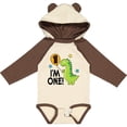 thumbnail image 3 of Inktastic 1st Birthday Dinosaur 1 Year Old Boy Boys or Girls Long Sleeve Baby Bodysuit, 3 of 5