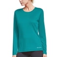 thumbnail image 2 of baleaf Women's Long Sleeve Workout Tops Running Shirt Quick Dry Teal L, 2 of 6