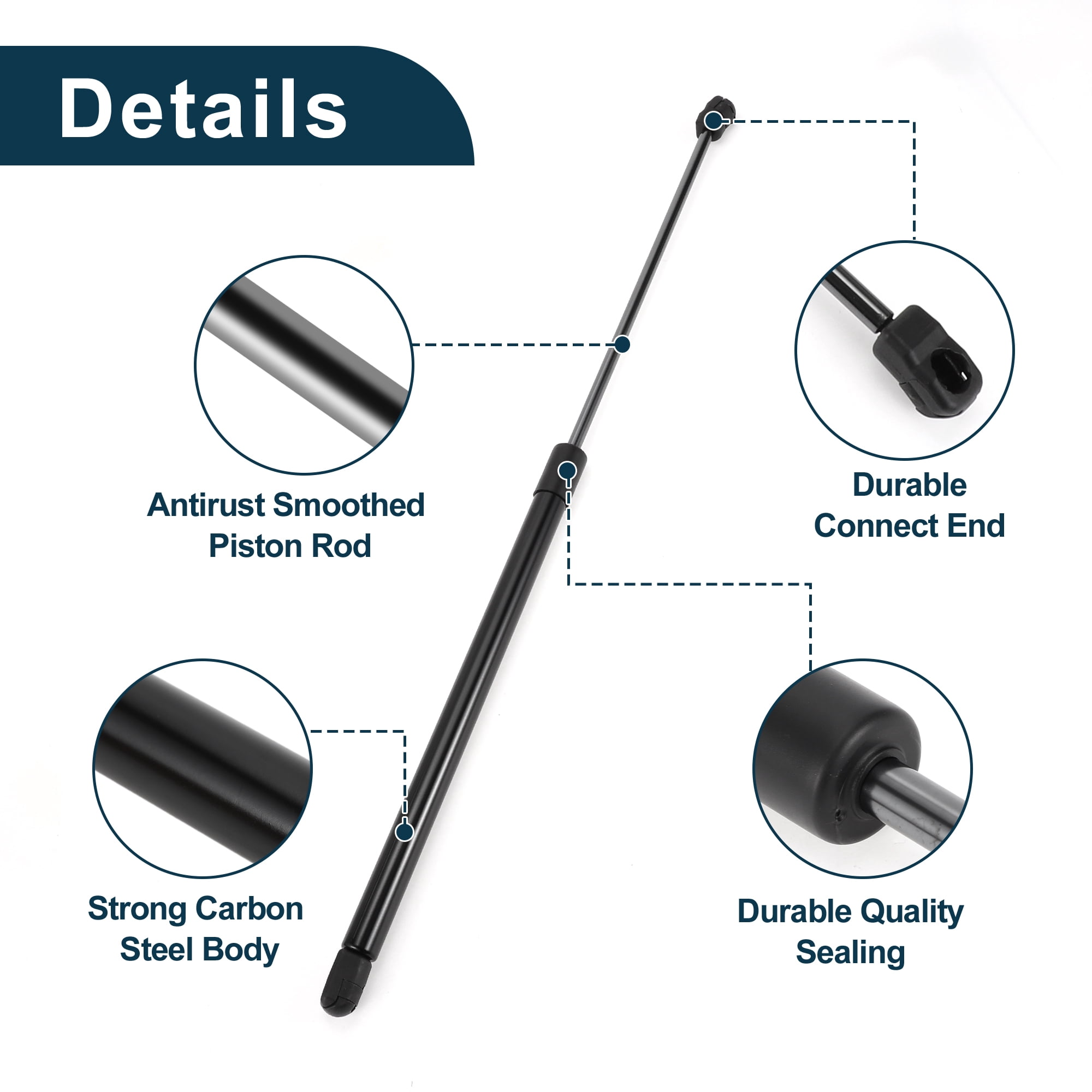 Unique Bargains 2Pcs Lift Supports for Hyundai Tucson 2022-2024 Front Hood Gas Spring