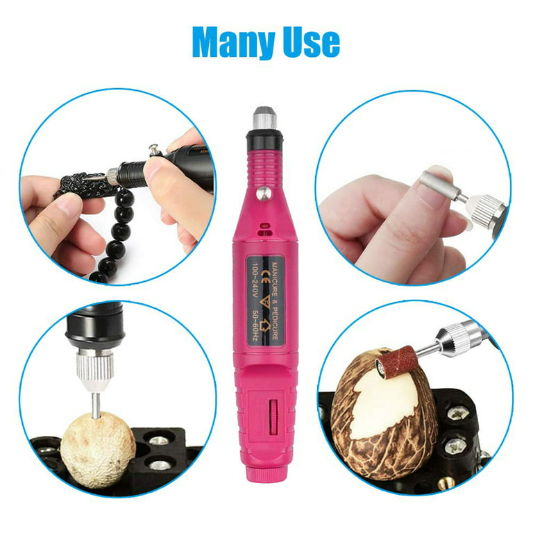 Electric Micro Engraver Pen Mini DIY Engraving Tool Kit for Metal Glass Ceramic Plastic Wood Jewelry with Scriber Etcher 36 Bits and 6 Polishing Head