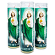thumbnail image 1 of Veladora San Judas Tadeo Con Vaso de Vidrio Reutilizable Blanca Caja 3 Piezas Veladora México San judas Tadeo, 1 of 4