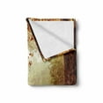 thumbnail image 2 of Autumn Soft Flannel Fleece Throw Blanket, Dramatic Scene with Fall Season Woodland and Wooden Old Benches Photo, Cozy Plush for Indoor and Outdoor Use, 70" x 90", Multicolor, by Ambesonne, 2 of 6