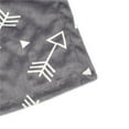 thumbnail image 3 of BORITAR Satin Plush Minky Baby Blanket, Super Soft Double Layer, Grey Arrows Print, 30 x 40 Inch, 3 of 6