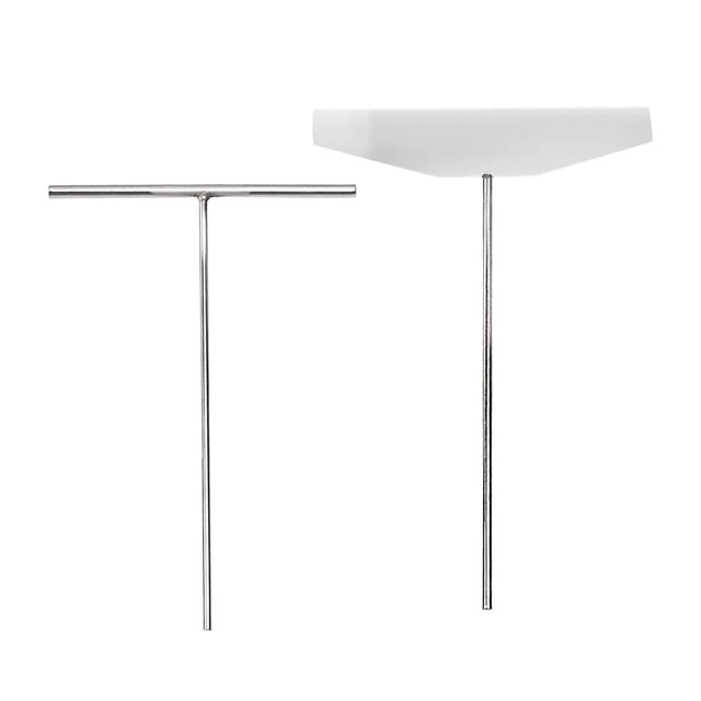 Kit de esparcidor y volteador de crepes, utensilio de acero inoxidable, portátil, para esparcir panqueques. Volteador de 18 cm de ancho