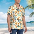 thumbnail image 3 of Fotbe Peanuts 8 Camisa Hawaiana para Hombre Unisex – Camisa Casual de Verano con Botones de Manga Corta de Algodón y Lino,X-Large, 3 of 7