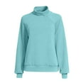 thumbnail image 5 of MESSUEN Mock Neck Sweatshirt Winter Sweatshirts for Women Long Sweaters for Women Sweatshirts for Women Sweats for Women Fall Shirts Women's Shirts Sky Blue L, 5 of 5