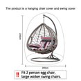 thumbnail image 2 of Funda para silla colgante Dinheiro Egg 210D, funda para silla colgante para silla colgante Egg doble, funda para soporte de patio de 230 x 200 cm, funda para silla colgante para silla Cocoon, 2 of 6