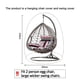 thumbnail image 2 of Funda para silla colgante Dinheiro Egg 210D, funda para silla colgante para silla colgante Egg doble, funda para soporte de patio de 230 x 200 cm, funda para silla colgante para silla Cocoon, 2 of 6