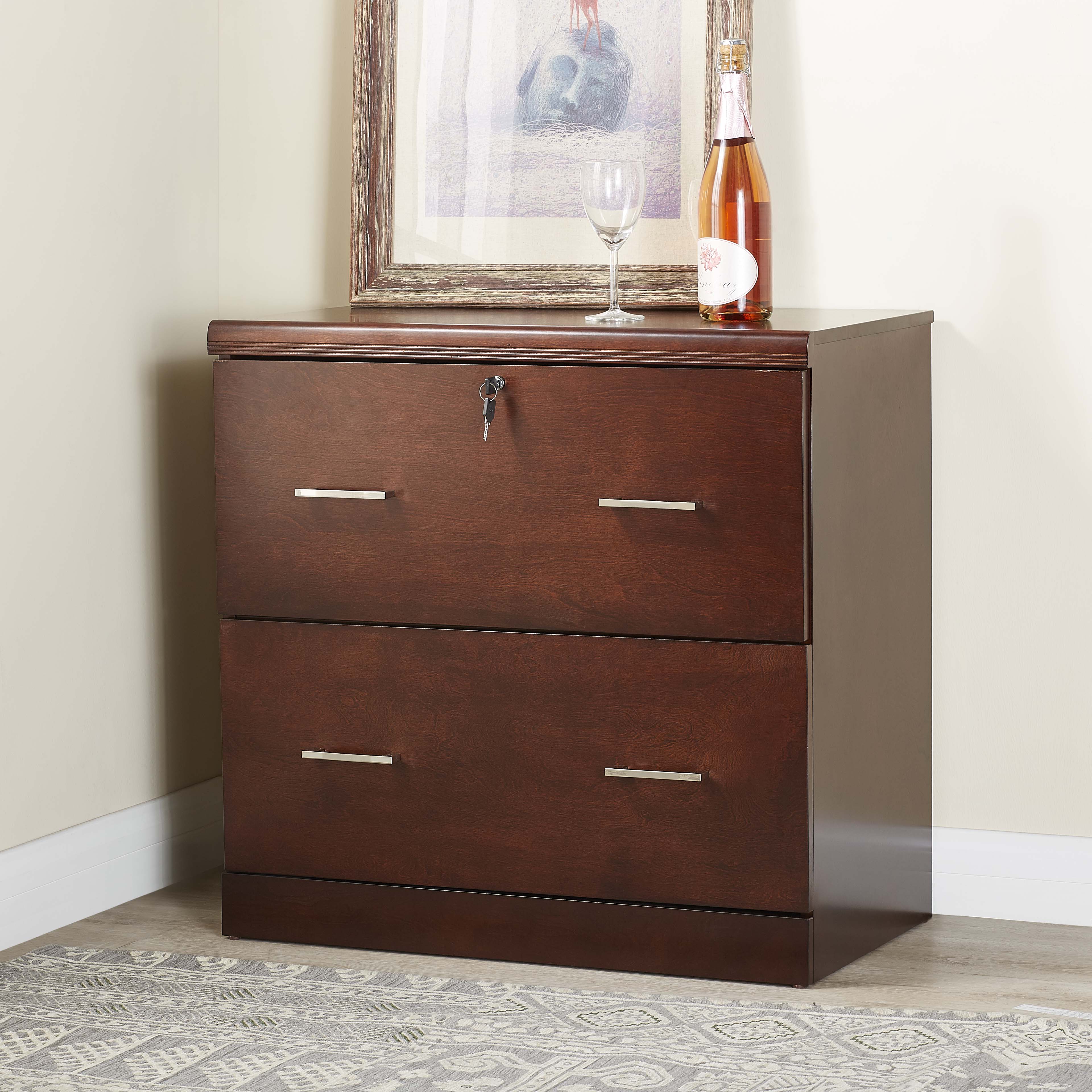 Better Homes and Gardens Wood 2 Drawer Espresso Lateral File Cabinet With Lock - image 2 of 5