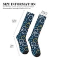 thumbnail image 2 of Lsque Bicycle Colorful Pattern Sport Compression Socks for Men & Women 15-20 mmHg Knee High Nurse Pregnant Running Medical and Travel Athletic, 2 of 6