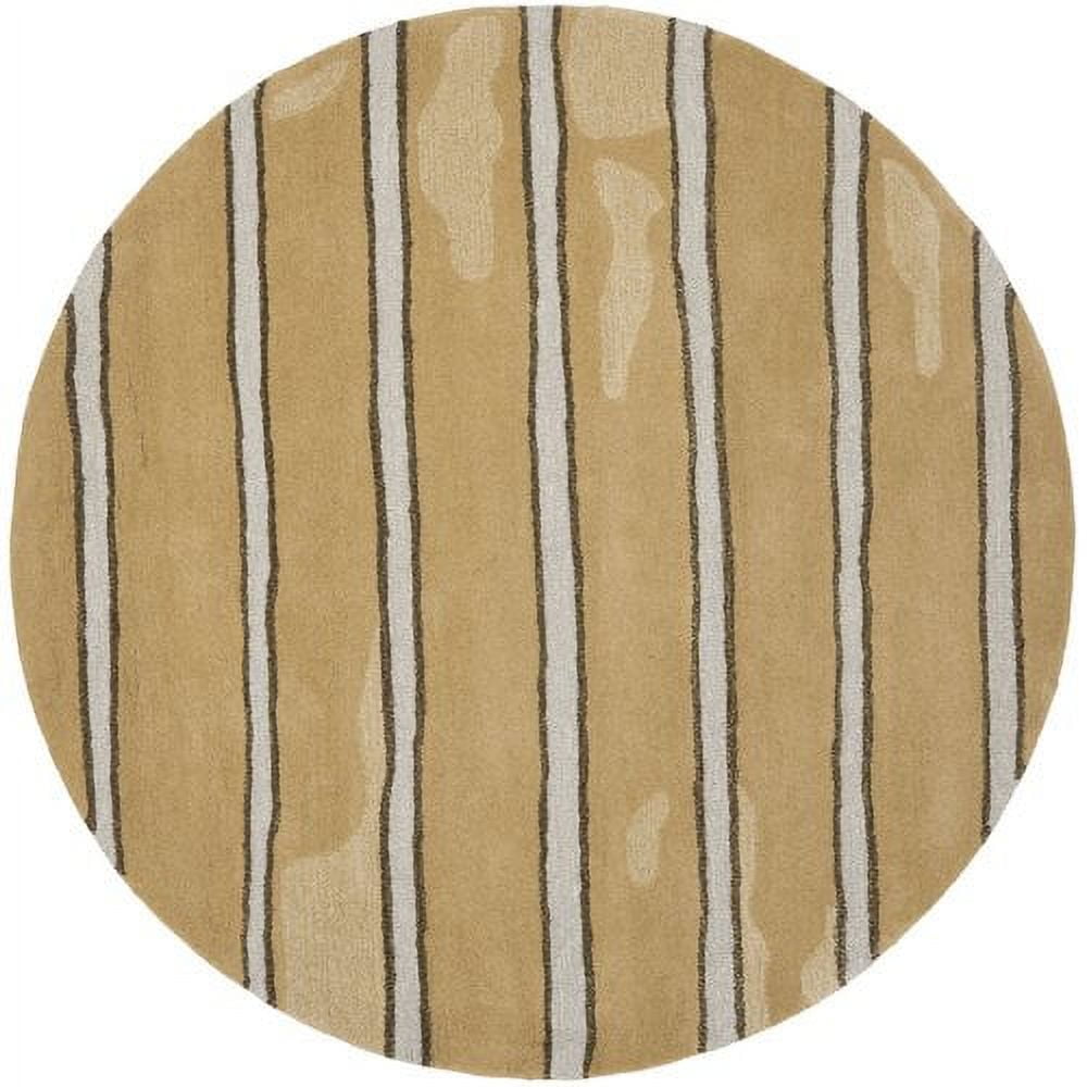SAFAVIEH Martha Stewart Chalk Stripe Area Rug, Toffee Gold, 9'6" x 13'6"