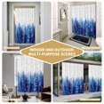 thumbnail image 5 of Blue Christmas Shower Curtain - Water Repellent Fabric Shower Curtains Washable, Winter Xmas Trees Snowflakes Rustic Decorative Polyester Cloth Bathroom Curtains Modern Bath Decor 36"x72", 5 of 8