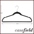 thumbnail image 5 of Casafield 100 Velvet Suit Hangers, Black - Space Saving, Non-Slip & Swivel Hook, 5 of 7