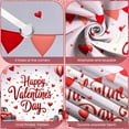 thumbnail image 3 of Red Theme Valentine's Banner Heart Shape Love Display Rose Decor Romantic  Heart Backdrop for Valentine's Party Romantic Date Anniversary Celebration, 3 of 8