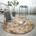 thumbnail image 1 of Throw Round Rug Office Computer Chair Cover Faux Fur Cozy Shaggy Floor Mat Area Rugs Home Decor Super Soft Carpets Kids Play Rug, 1 of 4