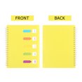 thumbnail image 4 of MasteelfCA Side-spiral Notebooks Thicken Notepad Category Notepad Students Stationery for Diary Journal Travel (B5 Large Size Yellow), 4 of 7
