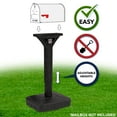 Simplay3 42203001 DigFree Universal Mailbox Post, No Digging, Durable