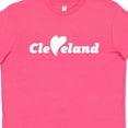 thumbnail image 4 of Inktastic Cleveland Heart Solid White Youth T-Shirt, 4 of 5