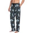 thumbnail image 4 of Men's Pajama Pants with Pockets Sleepwear Lounge Pants Stretch Casual Cute Dragonfly Stars, 4 of 6