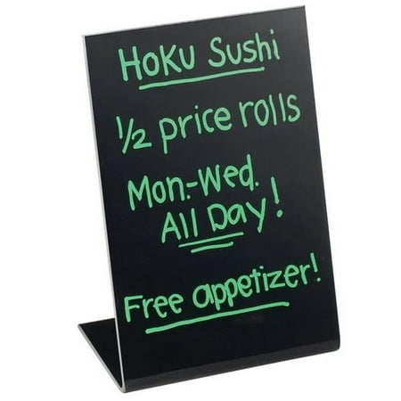Cal Mil 216-13 Black Write on Easel Board - 8.50 x 11 in.