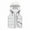 White, variant on RYDCOT Men's Winter Cotton Vest Sleeveless Warm Zipper Lightweight Jacket Vest with Removable Hood Light blue