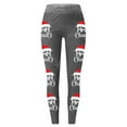 thumbnail image 2 of MKLEKYY Leggings para mujer, leggings con estampado navideño festivo para mujer, pantalones de yoga de cintura alta, mallas deportivas cómodas para fitness y entrenamiento, 2 of 4