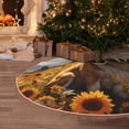 thumbnail image 5 of Sikiie Cute Corgi Sunflower Nativity Christmas Tree Skirt, Jesus Christian Winter Holiday Tree Mat Decoration(30-48IN)48", 5 of 6