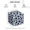 thumbnail image 4 of Sikiie black Skull white Leather Tissue Box Cover Square, tissue box holder, Tissue Box with Bottom Belt-5.2”x5.2”x5.2”, 4 of 7