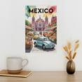 thumbnail image 3 of Nostalgic Mexico City Retro Travel Poster Featuring Cultural Streets And Local Charm Print Poster, 3 of 8