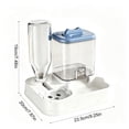 thumbnail image 3 of Automatic Pet Feeder and Water Dispenser Combo for Cats and Small Dogs, Raised Neck Bowl, Large Capacity, Auto Food and Water Refill, Spill Proof, Easy Cleaning, Balanced Feeding Station for Home, 3 of 6