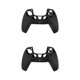 thumbnail image 2 of Injueey Funda de silicona suave para controlador de juegos Manija Cubierta protectora Reemplazo para 5 PS5 Negro 2Conjunto, 2 of 6