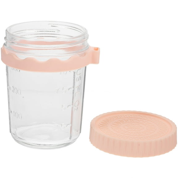 Portable Breakfast Cup Cereal Container Glass Mason Jar Grain Storage Overnight Oatmeal Tea Drinking Glasses